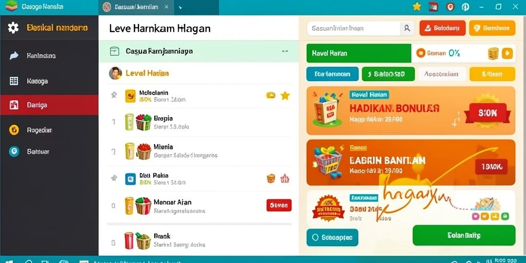 Tampilan antarmuka yang menarik dan mudah dinavigasi.